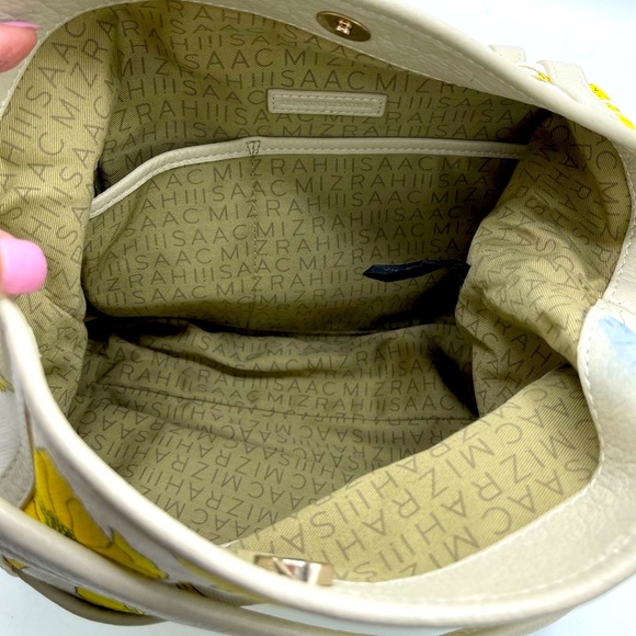 ISAAC MIZRAHI 👍DEAL DEAL DEAL famous designer LEATHER BRIGHT AND BEAUTIFUL 🤩BAG - Picture 12 of 17